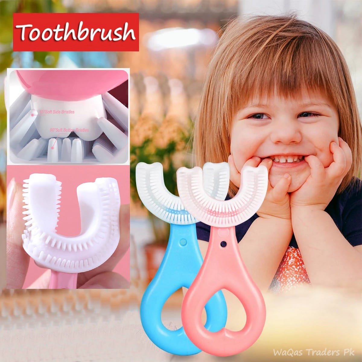 U-Shaped Toothbrush for Kids – Fun, Easy & Effective Dental Care! 🦷