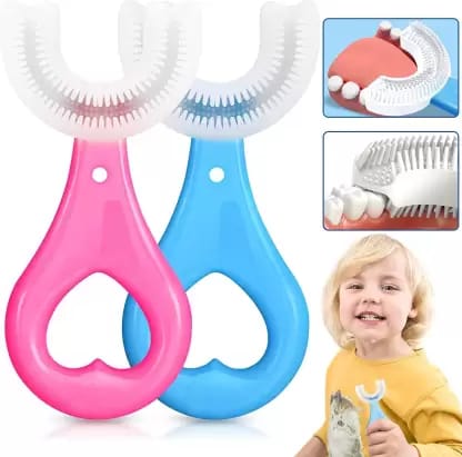 U-Shaped Toothbrush for Kids – Fun, Easy & Effective Dental Care! 🦷